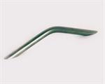 Greb V-form, mat krom, 96mm.