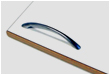 Slimline Mat b&oslash;rstet st&aring;l, 128 mm. Tilbud kr. 9,-