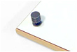Knop rillet MK, b&oslash;rstet st&aring;l, &Oslash;18mm, kr. 36,-