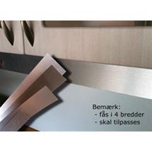 St�llaminat til lysliste, 2700mm x 30-39mm (B�rstet st�l look)